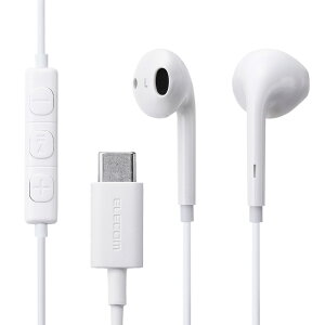 �G���R�� �}�C�N���R���g���[���[����USB Type-C�ڑ��_�C�i�~�b�N�C���i�[�C���[�^�C���z���i�z���C�g�j EHP-DF18IMWH ELECOM