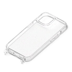 PGA iPhone15（6.1inch/2眼）用 クリアハイブリッドケース（ラメ） PG-23APT08LM