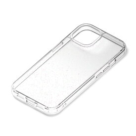 PGA iPhone15（6.1inch/2眼）用 グラデーションハイブリッドケース（ラメ・ホワイト） PG-23APT13WH