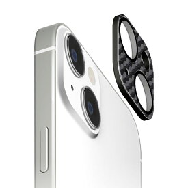 PGA iPhone15（6.1inch/2眼）/15 Plus（6.7inch/2眼）用 カメラフルプロテクター（PVCレザー/カーボン調ブラック） PG-23ACLG22BK