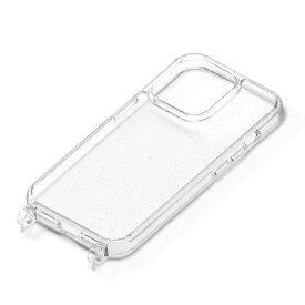 PGA iPhone15 Pro（6.1inch/3眼）用 クリアハイブリッドケース（ラメ） PG-23BPT08LM