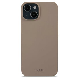Holdit（ホールディット） iPhone15（6.1inch/2眼）用 薄型 Slim Case ハードケース（Mocha Brown） 15947