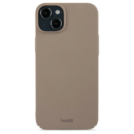 Holdit（ホールディット） iPhone15 Plus（6.7inch/2眼）用 薄型 Slim Case ハードケース（Mocha Brown） 15952(HOLDIT)