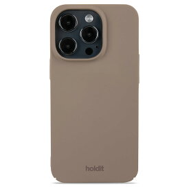 Holdit（ホールディット） iPhone15 Pro（6.1inch/3眼）用 薄型 Slim Case ハードケース（Mocha Brown） 15957