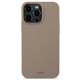 Holdit（ホールディット） iPhone15 Pro Max（6.7inch/3眼）用 薄型 Slim Case ハードケース（Mocha Brown） 15962