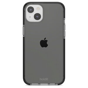Holdit�i�z�[���f�B�b�g�j iPhone15 Plus�i6.7inch/2��j�p Seethru �ϏՌ��N���A�P�[�X�iBlack�j 15964