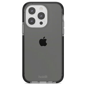Holdit�i�z�[���f�B�b�g�j iPhone15 Pro�i6.1inch/3��j�p Seethru �ϏՌ��N���A�P�[�X�iBlack�j 15966