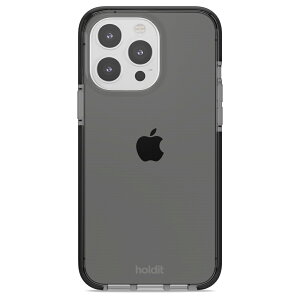 Holdit�i�z�[���f�B�b�g�j iPhone15 Pro Max�i6.7inch/3��j�p Seethru �ϏՌ��N���A�P�[�X�iBlack�j 15968