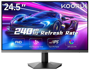 KOORUI�b�N�[���C �Q�[�~���O�t���f�B�X�v���C(24.5�^/Fast IPS/FullHD 1920×1080/240Hz/1ms)(�u���b�N) G2511X