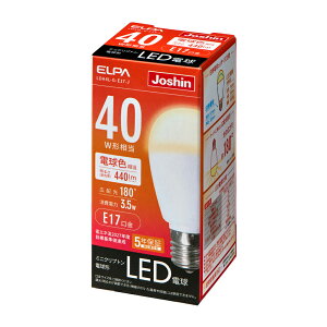 ELPA LED�d�� �~�j�N���v�g���d���` 40W�`����/440lm�i�d���F�����j�y1�z LDA4L-G-E17-J �yJoshin�I���W�i���z [LDA4LGE17J]