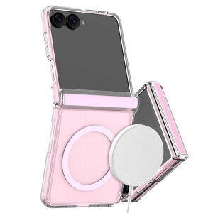 araree �ySAMSUNG�����F�؁z Galaxy Z Flip8�p Qi2 Ready�F�؎擾 �~���X�y�b�N�̑ϏՌ����\ MagSafe�A�N�Z�T���[�Ή� �n�C�u���b�h�P�[�X DUPLE 360 Mx�i�N���A�s���N�j AR28616GZFP8