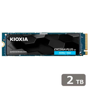 KIOXIA�b�L�I�N�V�A ����SSD KIOXIA EXCERIA PLUS G3 NVMe Gen4x4 2TB M.2 2280(PCIe Gen4 x4) �ǂݍ���5000MB/s ��������3900MB/s 3�����t���b�V���������uBiCS FLASH TLC�v SSD-CK2.0N4PLG3J