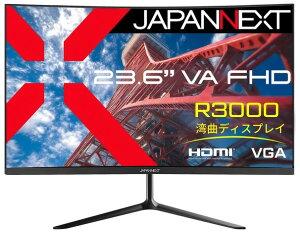 JAPANNEXT�b�W���p���l�N�X�g �t���f�B�X�v���C(23.6�^/�Ȗʌ^/VA/FullHD 1920×1080/75Hz/20ms)(�u���b�N) JN-VC236F