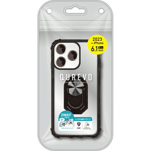 �G�A�[�W�F�C iPhone15 Pro�i6.1inch/3��j�p �ϏՌ��X�}�z�����O�t�N���A�P�[�X�i�u���b�N�j air-J AC-P23P-TRBK
