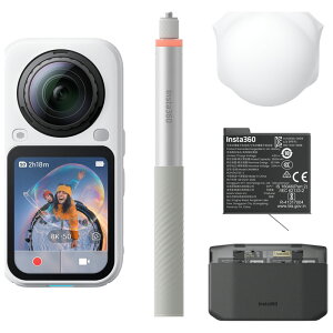 Insta360 Insta360 X6 �G�b�Z���V�����o���h���i�A�[�N�e�B�b�N�z���C�g�j CINSABXA-X604(X6EWH) Insta360 X6 Essentials Bundle Arctic White�@���ɃL�b�g