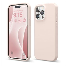 エラゴ iPhone15 Pro Max（6.7inch/3眼）用 耐衝撃ケース 傷/指紋防止 シリコン スリム サラサラ SILICONE CASE（ラブリーピンク） elago EL_IOGCSSCS3_PK