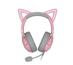 Razer�b���C�U�[ �y�������K�i�z�Q�[�~���O�w�b�h�Z�b�g Kraken Kitty V2 �i�L�� RGB �l�R�~�~ Quartz Pink�j RZ04-04730200-R3M1
