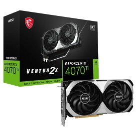 MSI MSI GeForce RTX 4070 Ti VENTUS 2X 12G OC / PCI-Express 4.0 グラフィックスボード 4070TIVENTUS2X12GOC