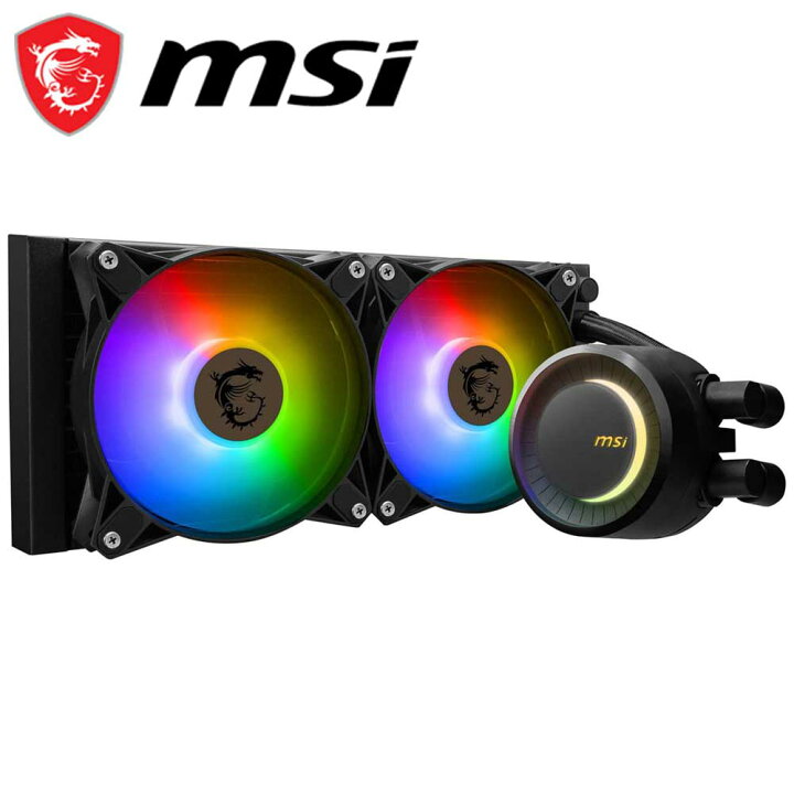 楽天市場】MSI 水冷一体型CPUクーラー MAG CORELIQUID E240(ブラック  