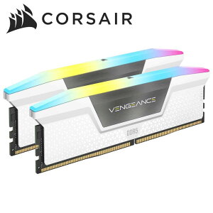 CORSAIR�b�R���Z�A VENGEANCE RGB DDR5 32GB (2 x 16GB) DDR5 6000 CL38 1.35V Intel XMP �� AMD EXPO - WHITE CMH32GX5M2D6000Z38W