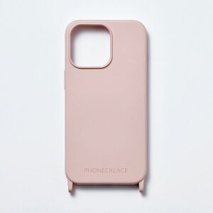 PHONECKLACE iPhone 15 Pro Max�p �X�g���b�v�z�[���t���V���R���P�[�X�i�p�E�_�[�s���N�j PN25611I15PM