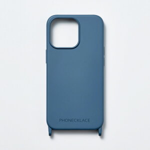 PHONECKLACE iPhone 15 Pro Max�p �X�g���b�v�z�[���t���V���R���P�[�X�i�e�B�[���u���[�j PN25613I15PM