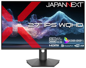 JAPANNEXT�b�W���p���l�N�X�g �t���f�B�X�v���C(27�^/IPS(ADS)/WQHD 2560×1440/100Hz/14ms)(�u���b�N) JN-IPS27Q2-C6