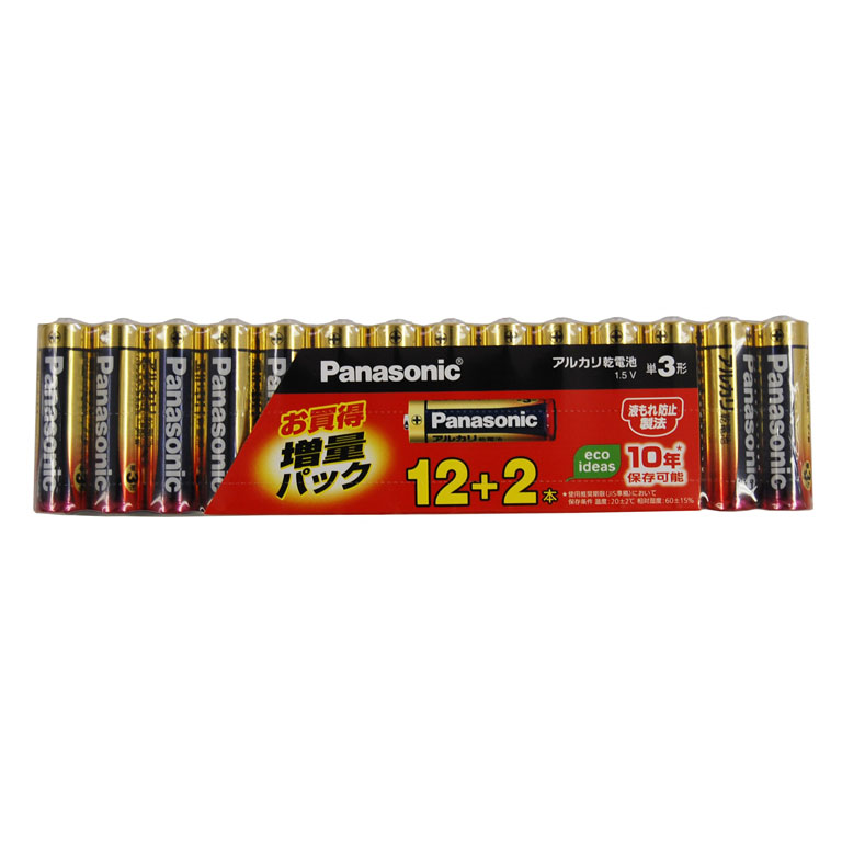 LR6XJSP 14S パナソニック アルカリ乾電池単3形 セール価格 12本パック 売り出し 増量パック Panasonic 2本パック LR6XJSP14S