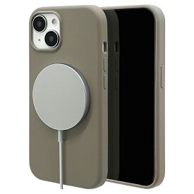 ラスタバナナ iPhone15（6.1inch/2眼）用 MagSafe対応 PCシリコンケース（トープ） 7626IP361HB
