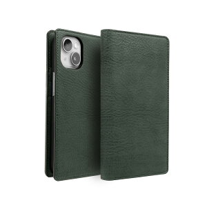 abbi iPhone 15�p VINTAGE �C�^���A�����U�[ MagSafe�Ή��_�C�A���[�P�[�X�i�O���[���j ABS26161I15