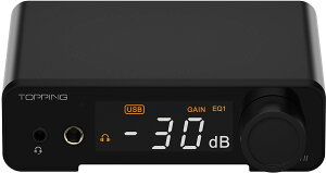 TOPPING �R���p�N�g�Q�[�~���ODAC/AMP�i�u���b�N�j DX1-2BK TOPPING