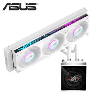 ASUS�b�G�C�X�[�X �I�[���C�������ȈՐ���CPU�N�[���[ ROG Strix SLC IV 360 ARGB LCD White Edition�i�z���C�g�j ROG STRIX SLC IV 360 ARGB LCD WHT