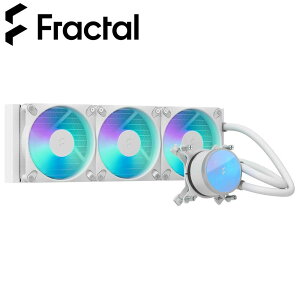 Fractal Design�b�t���N�^���f�U�C�� �����̌^CPU�N�[���[ Radius 360 RGB White�i�z���C�g�j FD-W-RA1-3603