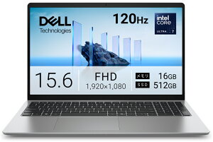 DELL�b�f�� �m�[�g�p�\�R�� Dell 15 D15260(15.6�^/Windows11/Ultra 7 255H/������ 16GB/SSD 512GB)�v���`�i�V���o�[ ND85-GWSJ