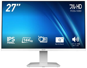 MSI�b�G���G�X�A�C �t���f�B�X�v���C(27�^/IPS/FullHD 1920×1080/144Hz/1ms) PRO-MP273W-E14AJP