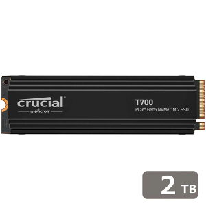 CrucialbN[V Crucial T700 2TB PCIe Gen5 NVMe M.2 SSD with heatsink CT2000T700SSD5JP