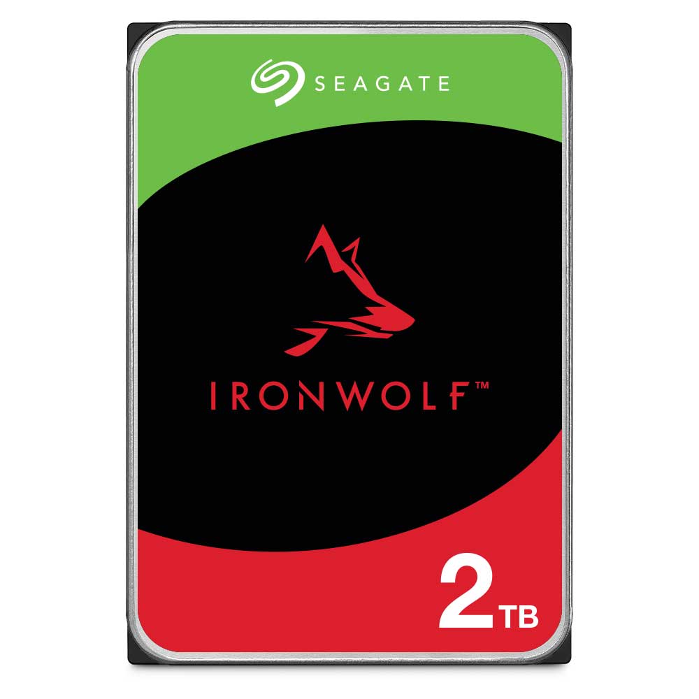 Seagate（シーゲイト） IronWolf（NAS向けモデル） 3.5インチ 内蔵ハードディスク 2TB　SATA6Gb s キャッシュ256MB 5400RPM CMR データ復旧サービス3年  ST2000VN003