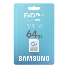 Samsung｜サムスン 【国内正規品】Samsung SD EVO Plus 64GB SDXCカード MB-SC64K/ITClass10、U1、V10/10年保証