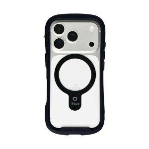 Hamee iPhone 18 Pro/17 Pro�p MagSynq�����K���X�N���A�P�[�X iFACE REFLECTION�i�u���b�N�j 41-194557