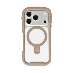 Hamee iPhone 18 Pro/17 Pro�p MagSynq�����K���X�N���A�P�[�X iFACE REFLECTION�i�x�[�W���j 41-194588