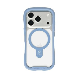 Hamee iPhone 18 Pro/17 Pro�p MagSynq�����K���X�N���A�P�[�X iFACE REFLECTION�i�y�[���u���[�j 41-194595