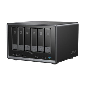 UGREEN�b���[�O���[�� UGREEN AI NAS iDX6011 32GB�i6�x�C�j NASYNCIDX601132GB