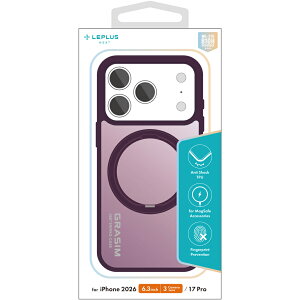 MS Products iPhone 18 Pro�p�uGRASIM�v�_�[�N�`�F���[ LEPLUS LN-IP26GRADPP
