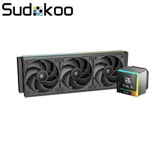 Sudokoo�b�X�h�N�E �f�B�X�v���C���� 360mm�ȈՐ���CPU�N�[���[�uENERGLO�V���[�Y ENERGLO360�v�i�u���b�N�j ENERGLO360-BK