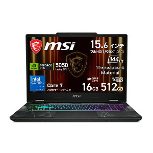 MSI�b�G���G�X�A�C �Q�[�~���O�m�[�g�p�\�R��Cyborg 15 B2RW(15.6�^/Windows11/Core 7 �v���Z�b�T�[ 240H/������ 16GB/SSD 512GB/GeForce RTX 5050)�I�f�b�Z�C�O���C �� �X�P���g�� Cyborg-15-B2RWEKG-6699JP