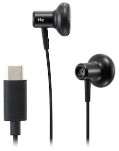 ���f�B�E�X USB Type-C�ڑ� �}�C�N���R���g���[���[���ڃC���i�[�C���[�^�C���z��(�u���b�N) HP-NEL22CK radius