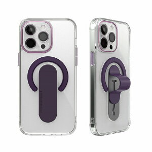 MOMO STICK iPhone 15 Pro Max�p Mag Grip �����Y�K�[�h��̌^�N���A�P�[�X�i�f�B�[�v�p�[�v���j MMS25326I15PM
