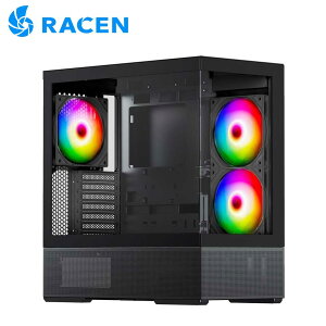 �Z���`�����[ RACEN ATX / Micro-ATX / Mini-ITX�Ή� �s���[���XPC�P�[�X�uAQCESS�v�i�u���b�N�j CRC-PCASE01BK