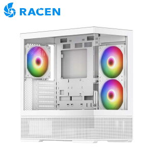 �Z���`�����[ RACEN ATX / Micro-ATX / Mini-ITX�Ή� �s���[���XPC�P�[�X�uAQCESS�v�i�z���C�g�j CRC-PCASE01WH