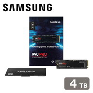 Samsung｜サムスン Samsung SSD 990 PRO 4TB (M.2/NVMe) 国内正規保証品 MZ-V9P4T0B-IT